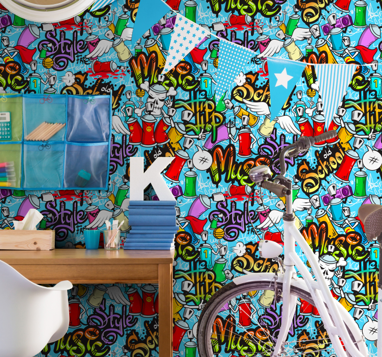 Tapet de artă cu ochi atenți - TenStickers