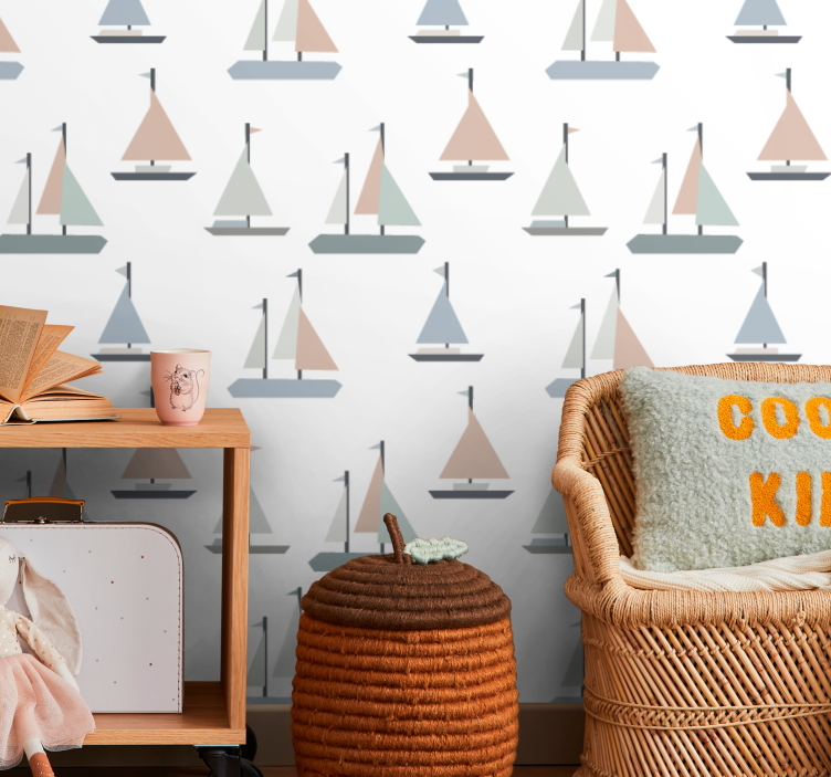 Tapet personalizabil modelul navelor cu vele - TenStickers