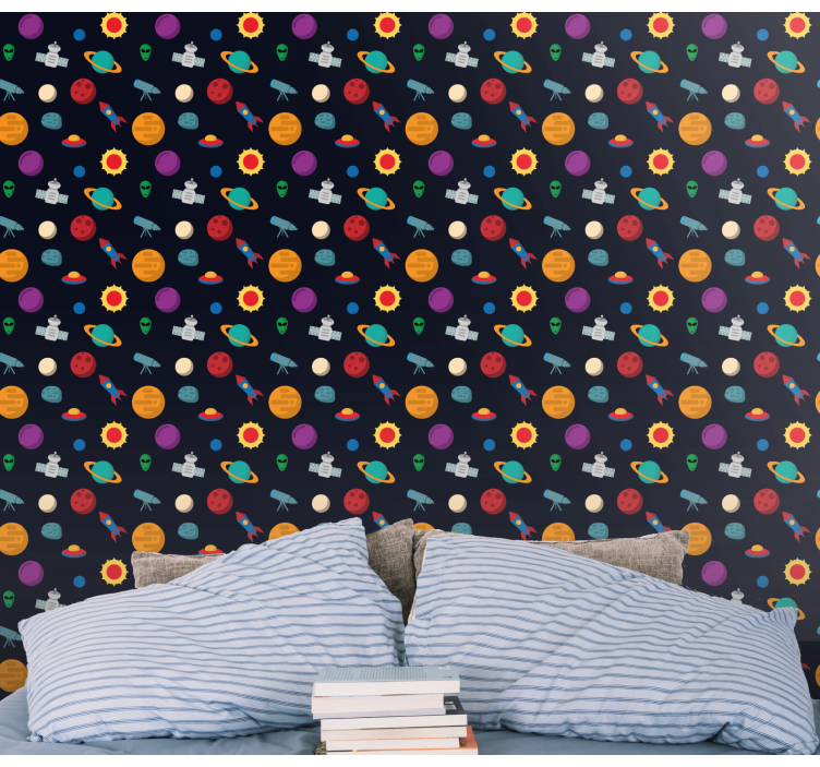 Tapet stele scena aventurii cosmice - TenStickers