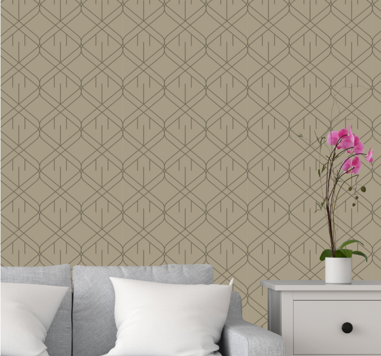 Geometric tapet design texturat modern - TenStickers