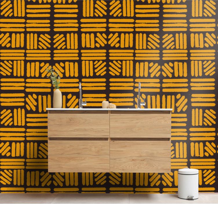 Tapet baie model de bloc geometric - TenStickers