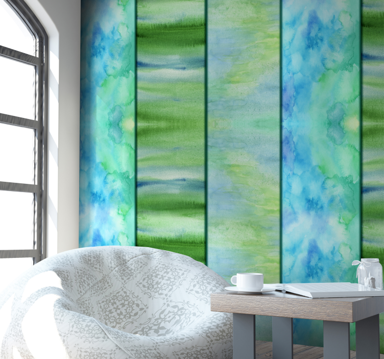 Tapet de râuri turcoaz abstract - TenStickers