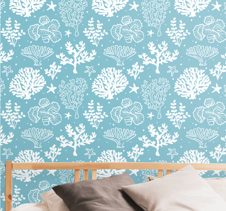 Wallpaper cu peşte botanice subacvatice - TenStickers