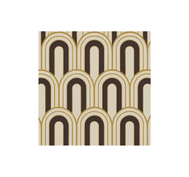 Tapet vintage arcade art deco din anii 1970 - TenStickers