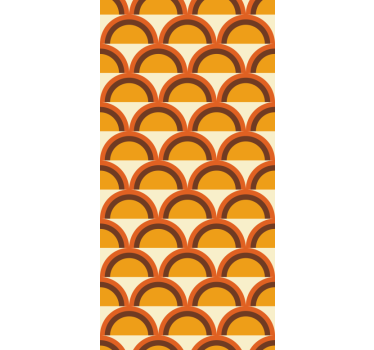 Tapet vintage arcade retro cu apus de soare din anii 1970 - TenStickers