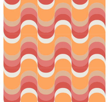 Tapet vintage cu motiv val vibrant - TenStickers