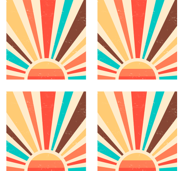 Tapet vintage apus abstract vintage - TenStickers