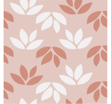 Tapet vintage suport de pahar cu flori roz - TenStickers