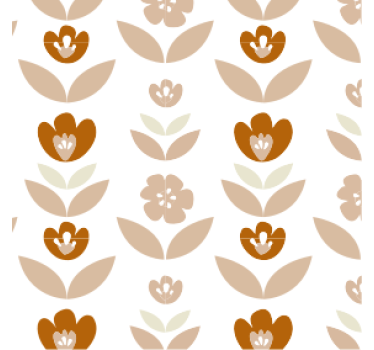 Tapet vintage flori anii 70 - TenStickers