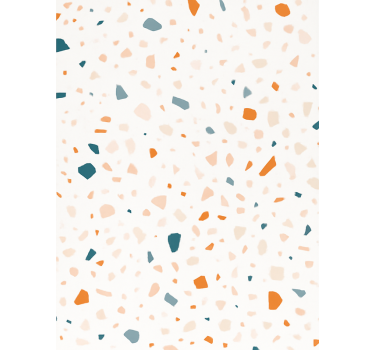 Tapet abstract în nuanțe de teal și teracotă - TenStickers