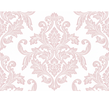 Tapet baroc paisley damasc roz - TenStickers