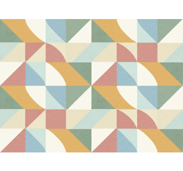 Tapet rustic forme geometrice în culori deschise - TenStickers