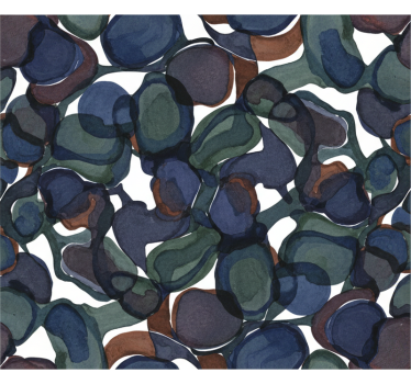 Tapet abstract design spiralat culori închise - TenStickers