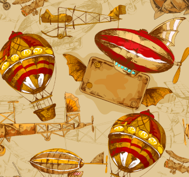 Tapet vintage sufragerie - TenStickers