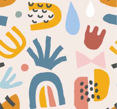 Tapet abstract modele boeme - TenStickers