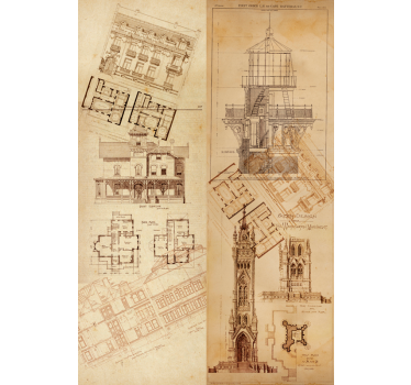 Construirea tapetului vintage - TenStickers