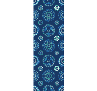 Albastru model abstract tapet rece - TenStickers