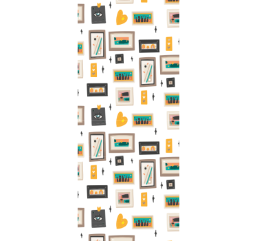Tapet industrial motive retro office - TenStickers