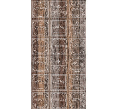 Tapet vintage butoaie timbrate - TenStickers