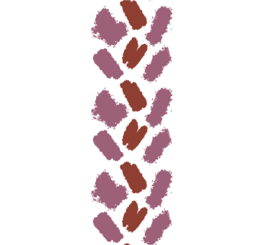 Tapet abstract lovituri de pensulă maro - TenStickers