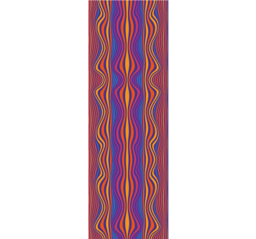 Linii grozave psihedelice = tapet abstract - TenStickers
