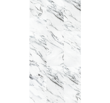 Tapet de lounge cu design fluid din marmură neagră, albă și gri - TenStickers