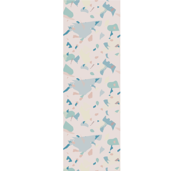 Tapet abstract terrazzo albastru și bej - TenStickers