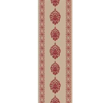 Tapet baroc modele roșii elegante - TenStickers