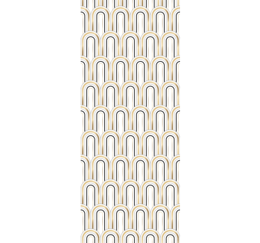 Tapet retro figuri geometrice art deco - TenStickers