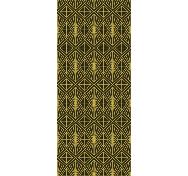 Model art deco geometric în tapet retro auriu - TenStickers