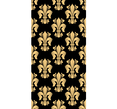 Tapet în stil baroc fleur-de-lis - TenStickers