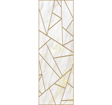 Tapet cu efect de marmura mozaic geometric - TenStickers