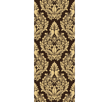 Tapet baroc motiv floral auriu - TenStickers