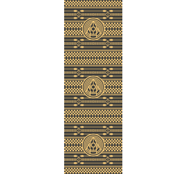 Tapet dormitor Model maori tribal - TenStickers