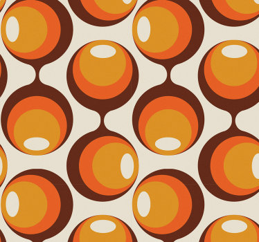 Tapet vintage design semi-alungit anii '70 - TenStickers