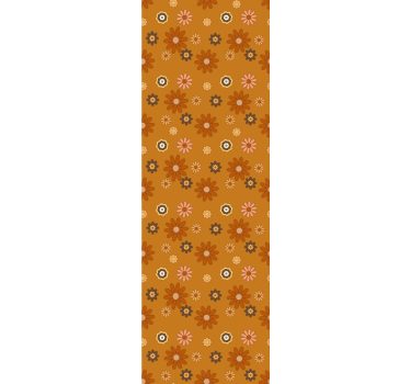 Tapet retro flower power anii 60 - TenStickers