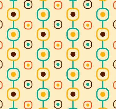 Tapet retro geometric al anilor 60 - TenStickers