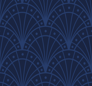 Tapet de intrare art deco albastru marin - TenStickers
