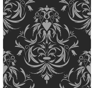 Tapet baroc model în stil damasc - TenStickers
