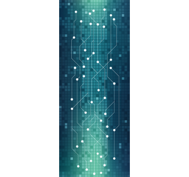 Tapet abstract de metrou abstract - TenStickers