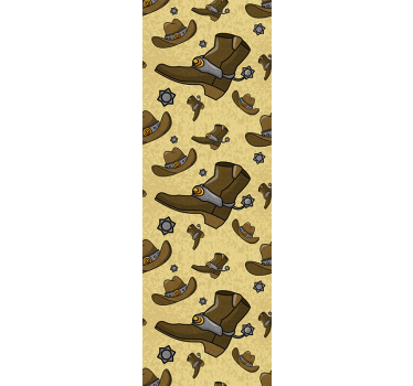 Tapet vintage model de cizme de cowboy - TenStickers