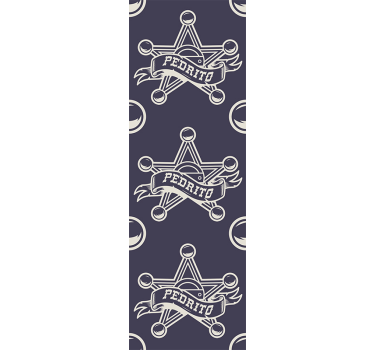 Tapet vintage design insignă stea - TenStickers