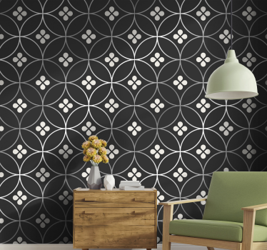 Cercuri suprapuse elegant tapet abstract - TenStickers