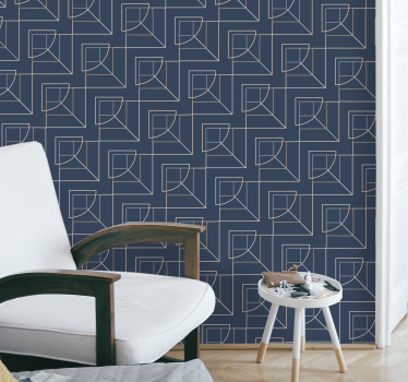 Figuri geometrice tapet abstract - TenStickers