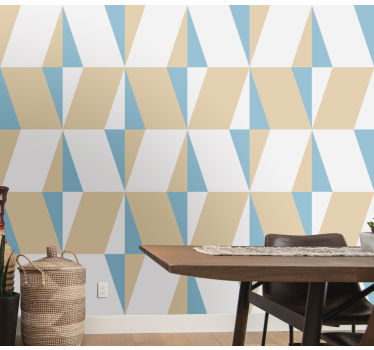 Forme geometrice minimaliste tapet contemporan - TenStickers