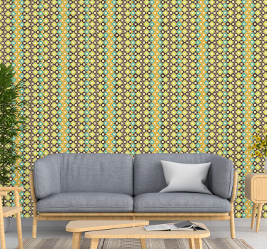 Frumoase modele de tapet clasic romb - TenStickers