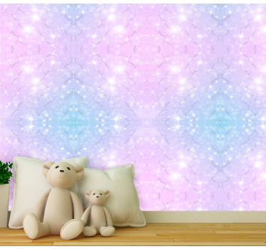 Mermaid sclipici solzi tapet copii - TenStickers