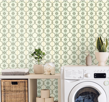 Model floral decupat francez vintage modele de tapet clasic - TenStickers