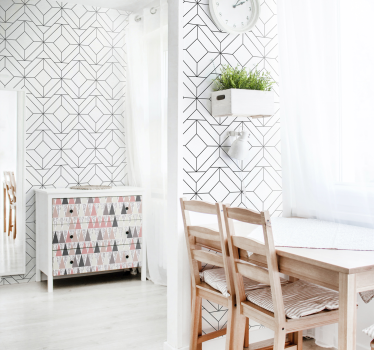 Modele geometrice nordice tapet abstract - TenStickers
