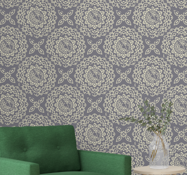 Ornamente moderne gri tapet contemporan - TenStickers